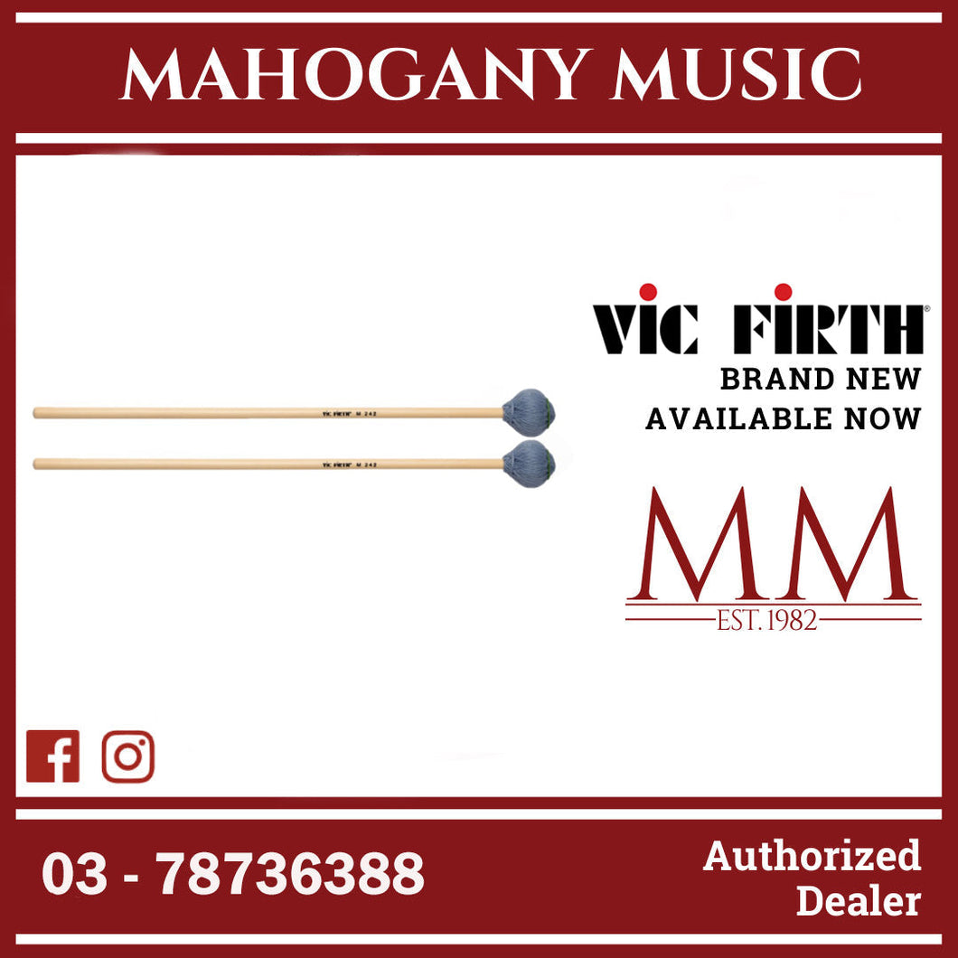 Vic Firth M242 Contemporary Series Vibraphone Mallets Hard Rattan