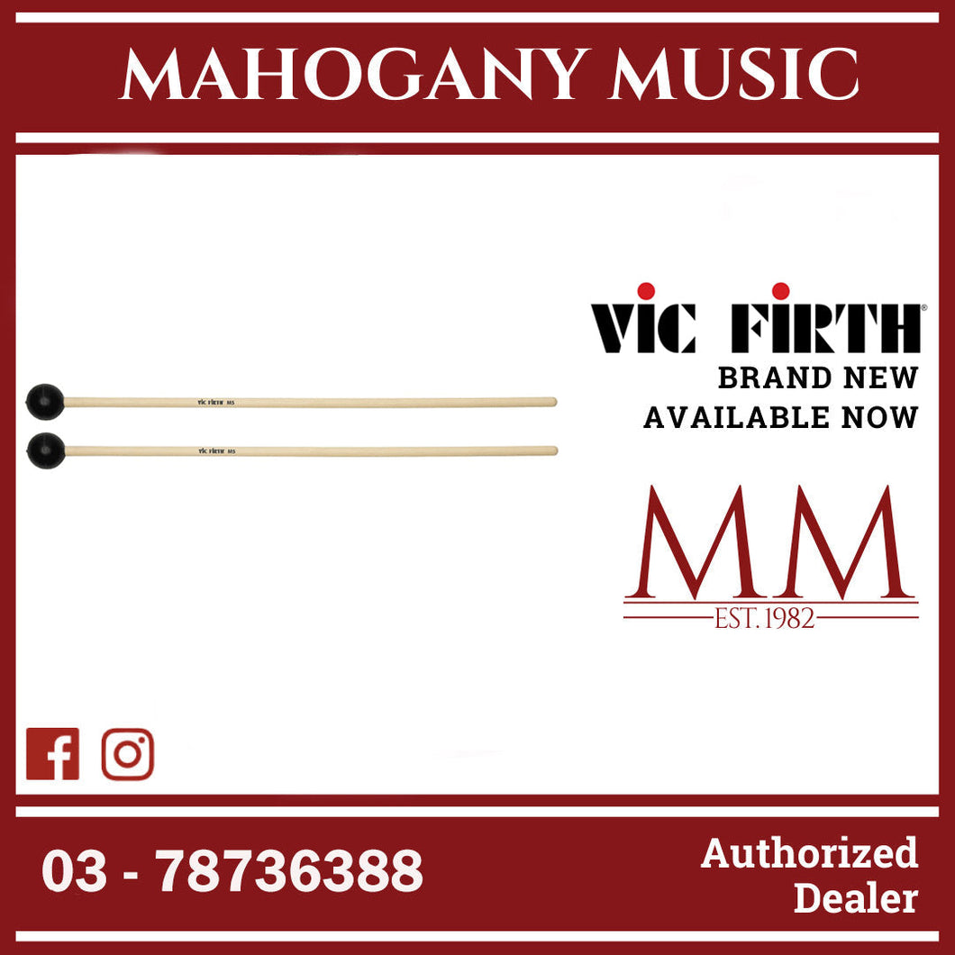 Vic Firth M5 American Custom Keyboard Mallet Medium Black rubber