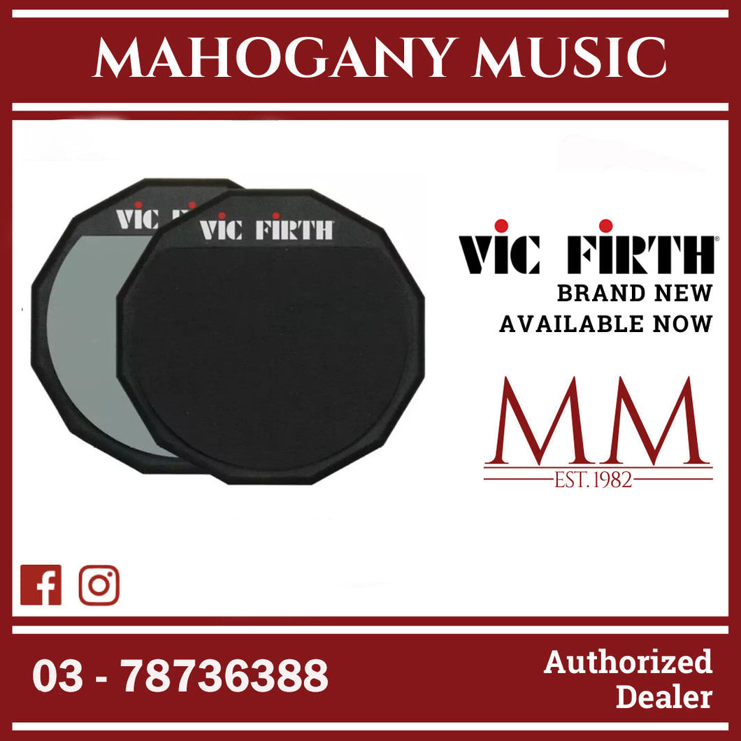 Vic Firth PAD6D Double-Sided Practice Pads, 6 Inch