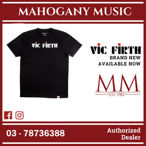 Vic Firth PTS20LOGOSM Black Logo Tee, Size M