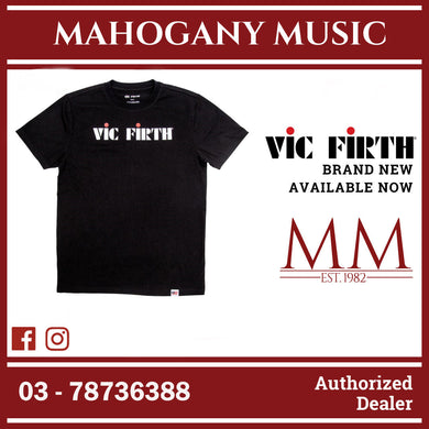 Vic Firth PTS20LOGOSXL Black Logo Tee, Size XL