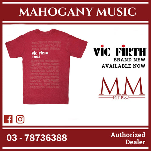 Vic Firth VAT0033-LE Limited Edition 1963 Red Graphic Tee, Size L