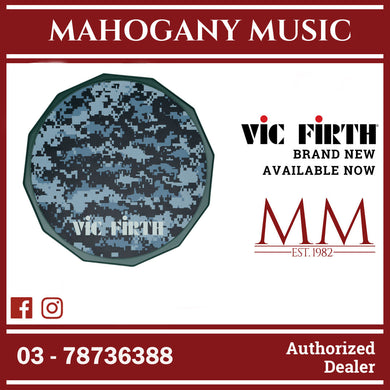 Vic Firth VXPPDC12 Digital Camo Practice Pad, 12 Inch
