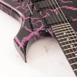 B.C. Rich Warlock Legacy with Floyd Rose Electric Guitar - Purple Crackle