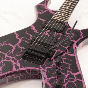 B.C. Rich Warlock Legacy with Floyd Rose Electric Guitar - Purple Crackle