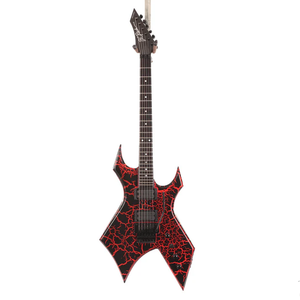 B.C. Rich Warlock Legacy with Floyd Rose Electric Guitar - Red Crackle