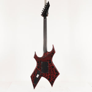 B.C. Rich Warlock Legacy with Floyd Rose Electric Guitar - Red Crackle