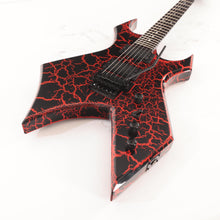 B.C. Rich Warlock Legacy with Floyd Rose Electric Guitar - Red Crackle