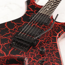 B.C. Rich Warlock Legacy with Floyd Rose Electric Guitar - Red Crackle