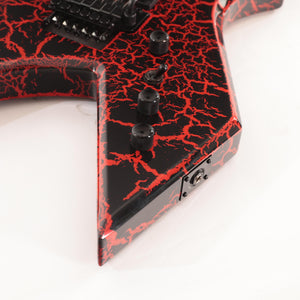 B.C. Rich Warlock Legacy with Floyd Rose Electric Guitar - Red Crackle