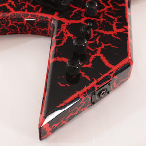 B.C. Rich Warlock Legacy with Kahler Electric Guitar - Red Crackle