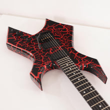 B.C. Rich Warlock Legacy with Kahler Electric Guitar - Red Crackle