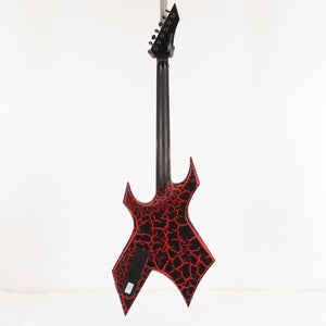 B.C. Rich Warlock Legacy with Kahler Electric Guitar - Red Crackle