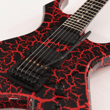 B.C. Rich Warlock Legacy with Kahler Electric Guitar - Red Crackle