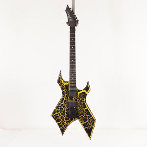 B.C. Rich Warlock Legacy with Kahler Electric Guitar - Yellow Crackle  