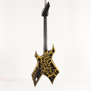 B.C. Rich Warlock Legacy with Kahler Electric Guitar - Yellow Crackle  