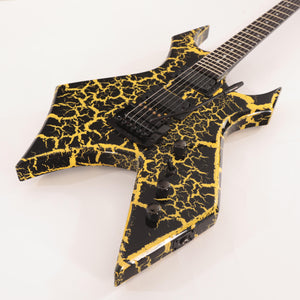 B.C. Rich Warlock Legacy with Kahler Electric Guitar - Yellow Crackle  
