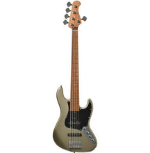 Bacchus WJB5-1DX-AC-RSM/M-MDG Universe Series Roasted Maple 5-String Electric Bass, Misty Dawn Gold