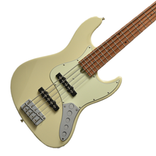 Bacchus WJB5-630-RSM/M-Act-OWH Universe Series Roasted Maple 5-String Electric Bass, Olympic White