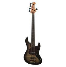 Bacchus Woodline5 Jindai 30th Anniversary/Z Handmade Series Electric Bass, Black Burst Mat