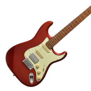 Bacchus BST-2-RSM/M-CAR Universe Series Roasted Maple Electric Guitar, Candy Apple Red