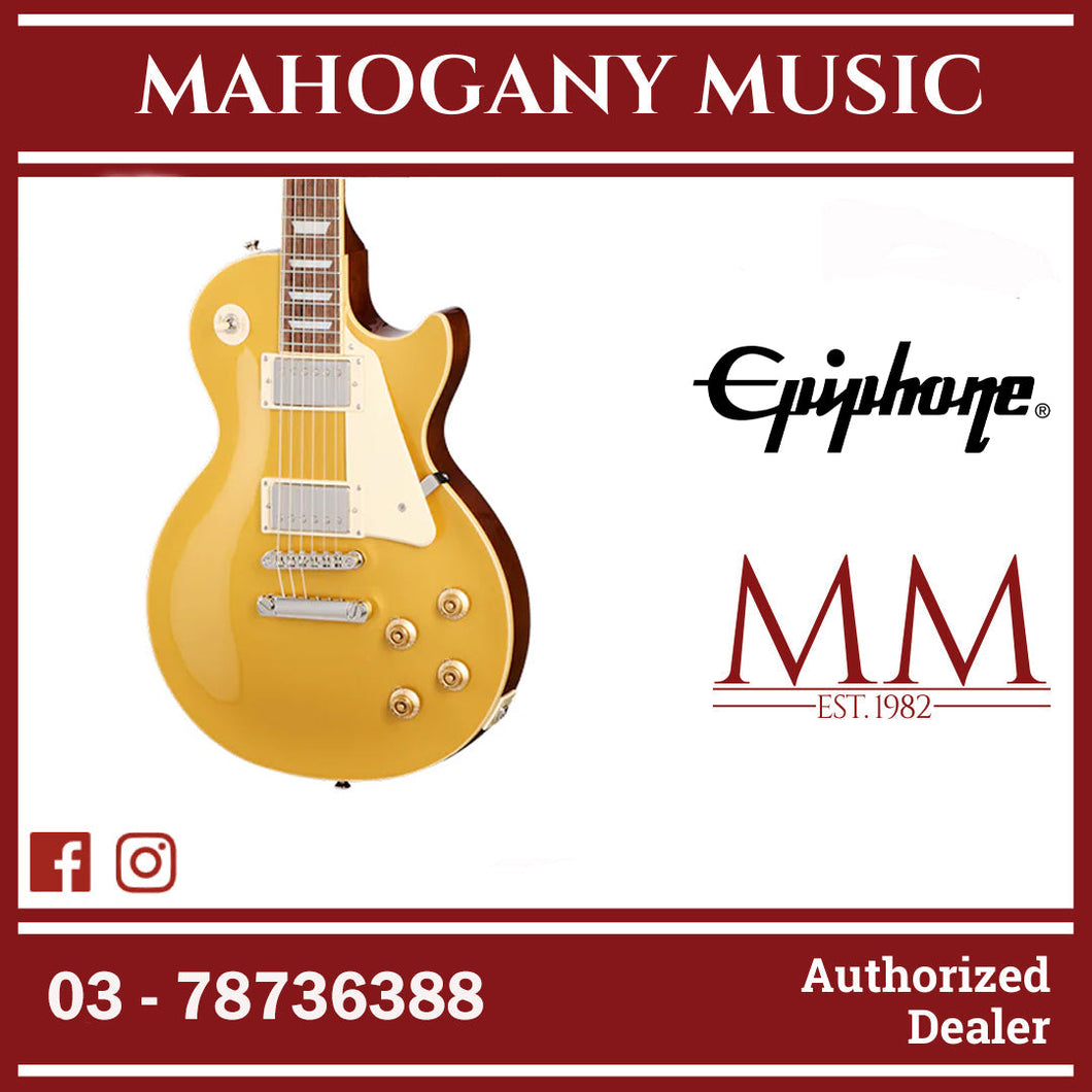 Epiphone Les Paul Standard '50s Electric Guitar with Premium Gigbag - Goldtop