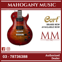 Cort CR Series CR300 Deluxe Electric Guitar W/Bag (Flaming Burst)