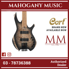 Cort Artisan-Series Space4 Headless 4-Strings Electric Bass Guitar W/Bag Star Dust Black