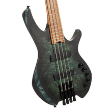 Cort Artisan-Series Space4 Headless 4-Strings Electric Bass Guitar W/Bag Star Dust Green