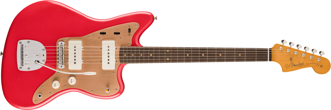 [PREORDER] Fender Limited Edition Vintera II Roadworn 50s Jazzmaster Electric Guitar, RW FB, Fiesta Red