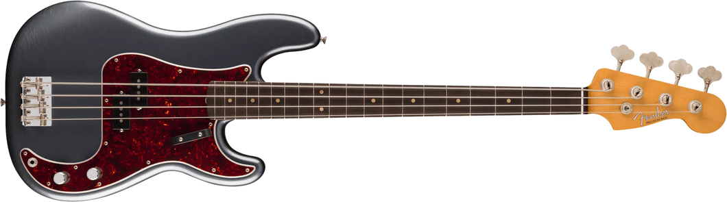 [PREORDER] Fender Limited Edition Vintera II Roadworn 60s Precision Bass Guitar, RW FB, Charcoal Frost Metallic
