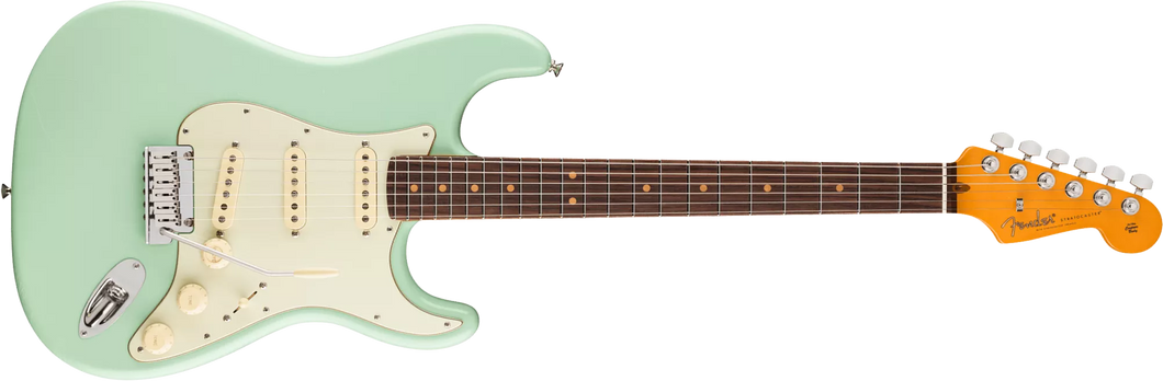 [PREORDER] Fender American Ultra Luxe Vintage 60s Stratocaster Electric Guitar, RW FB, Surf Green
