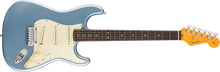 [PREORDER] Fender American Ultra Luxe Vintage 60s Stratocaster Electric Guitar, RW FB, Ice Blue Metallic
