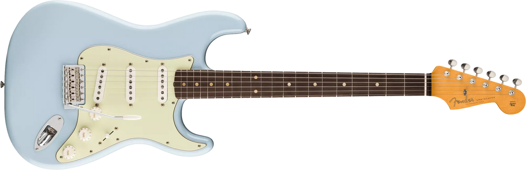 [PREORDER] Fender Limited Edition Vintera II Roadworn 60s Stratocaster Electric Guitar, RW FB, Sonic Blue