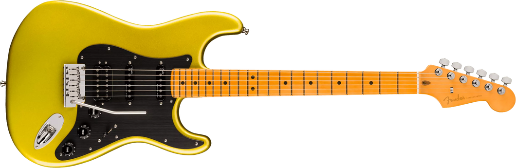 [PREORDER] Fender FSR American Ultra II Stratocaster HSS Electric Guitar, Ebony FB, Solar Flare
