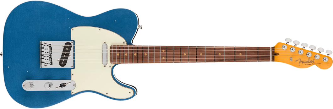 [PREORDER] Fender American Ultra Luxe Vintage 60s Custom Telecaster Electric Guitar, RW FB, Lake Placid Blue