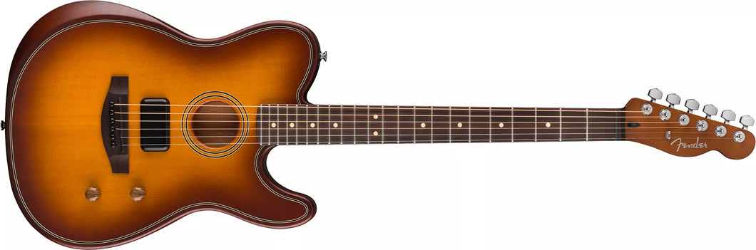 [PREORDER] Fender Acoustasonic Standard Telecaster Electric Guitar, RW FB, Honey Burst