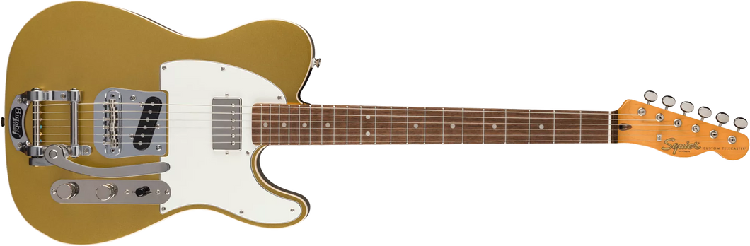 [PREORDER] Squier FSR Classic Vibe Custom Telecaster SH Electric Guitar w/Bigsby, Aztec Gold