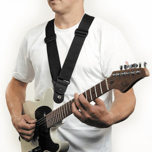 D'Addario 50DARE000 Dare Dual Shoulder Guitar Strap, Black
