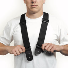 D'Addario 50DARE000 Dare Dual Shoulder Guitar Strap, Black
