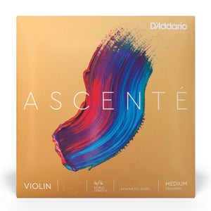 D'Addario A312 4/4M Ascente Violin Single A String, 4/4 Scale, Medium Tension