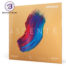 D'Addario A312 3/4M Ascente Violin Single A String, 3/4 Scale, Medium Tension