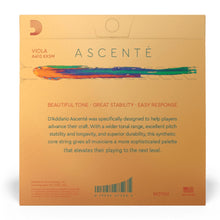 D'Addario A410 XXSM Ascente Viola String Set, Extra-Extra-Short Scale, Medium Tension