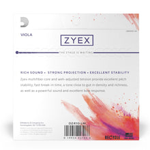 D'Addario DZ410 LM ZYEX Viola String Set, Long Scale, Medium Tension