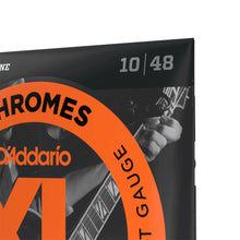 D’Addario ECG23 XL Chromes Flat Wound Electric Guitar Strings, Extra Light, 10-48 Gauge