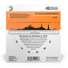 D’Addario EJ15 Phosphor Bronze Acoustic Guitar Strings, Extra Light, 10-47 Gauge