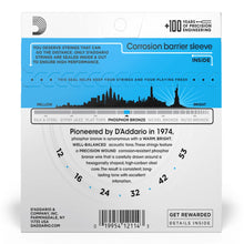 D'Addario EJ16 Phosphor Bronze Acoustic Guitar Strings, Light, 12-53 Gauge