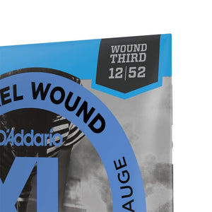 D'Addario EJ21 XL Nickel Wound Electric Guitar Strings, Jazz Light, 12-52 Gauge