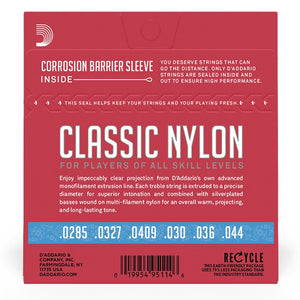 D'Addario EJ27H Nylon Classical Guitar Strings, Hard Tension