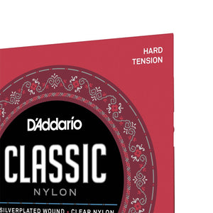 D'Addario EJ27H Nylon Classical Guitar Strings, Hard Tension